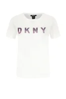 Tričko OMBRE LOGO | Regular Fit DKNY bílá