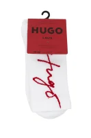 Ponožky 2-pack 2P QS HANDWRITTEN Hugo Bodywear bílá