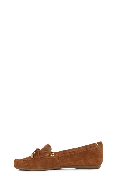 Skórzane Mokasyny Sutton Michael Kors bronzově hnědý