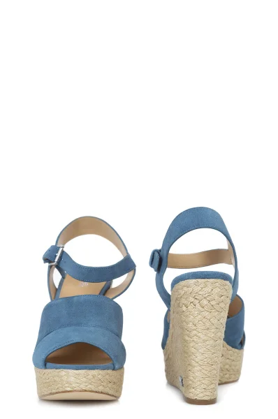 Sandály na klínku Taylor Wedge Michael Kors modrá