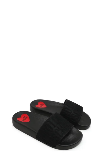 Pantofle Love Moschino černá