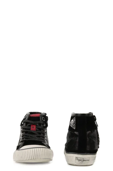 Sneakers tenisky Sequin  Pepe Jeans London černá
