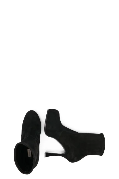 Kůžoné kotníkové boty Casadei černá