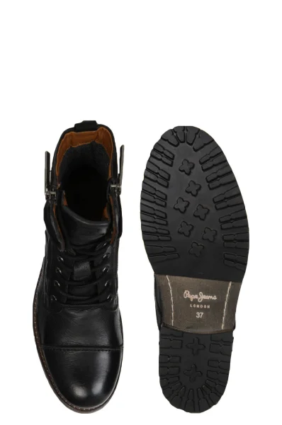 Kůžoné boty Melting Pepe Jeans London černá