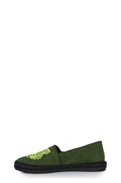 Espadrilky Slit Canvas Tiger Kenzo limetkově zelený