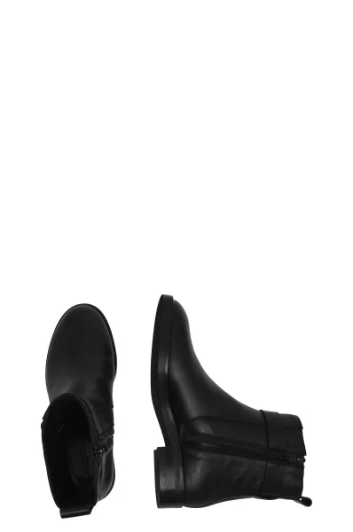 Kůžoné kotníkové boty See By Chloé černá
