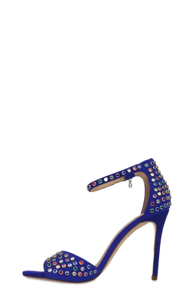 Sandály na jehlovém podpatku Paris Guess modrá