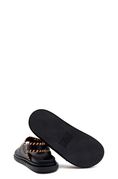 Kůžoné sandály Alohas černá