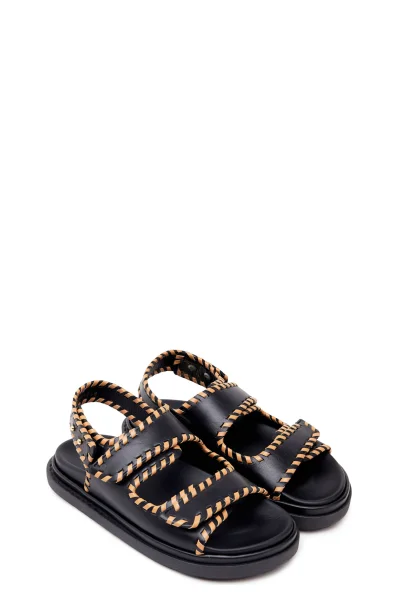 Kůžoné sandály Alohas černá