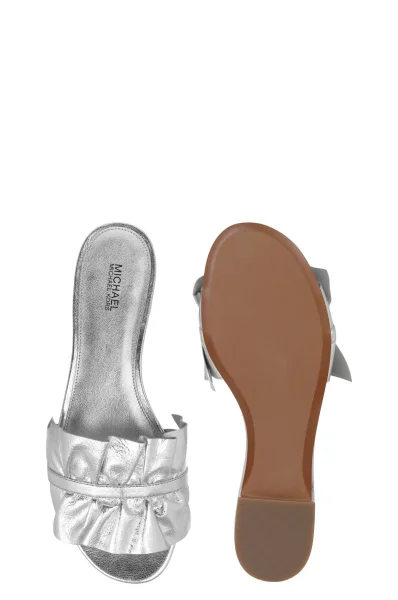 Pantofle Bella Michael Kors stříbrný