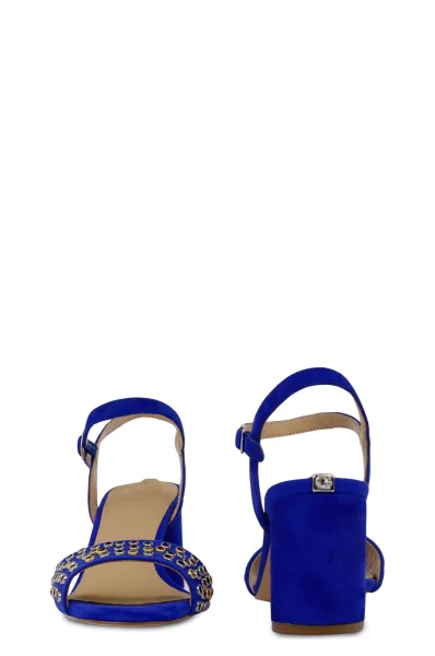 Sandály na podpatku Lorely Guess modrá