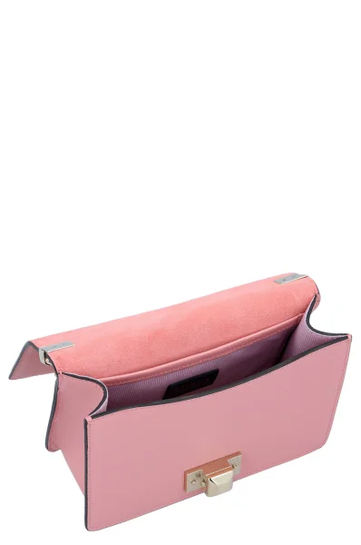 Kůžoná crossbody kabelka mimi Furla růžová