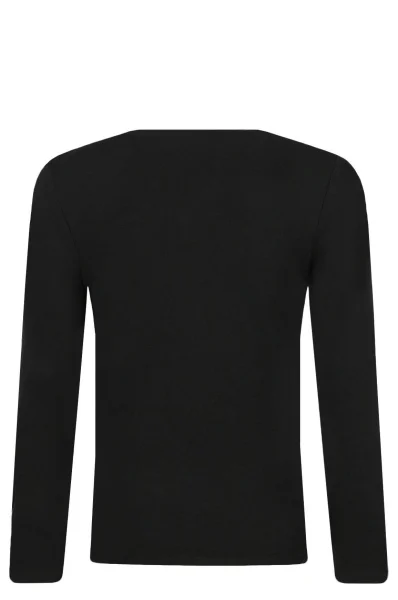 Tričko s dlouhým rukávem | Regular Fit Guess černá