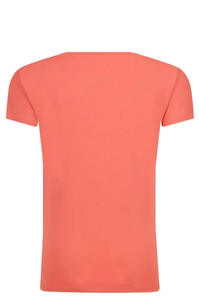 Tričko NURIA | Regular Fit Pepe Jeans London korálově růžový