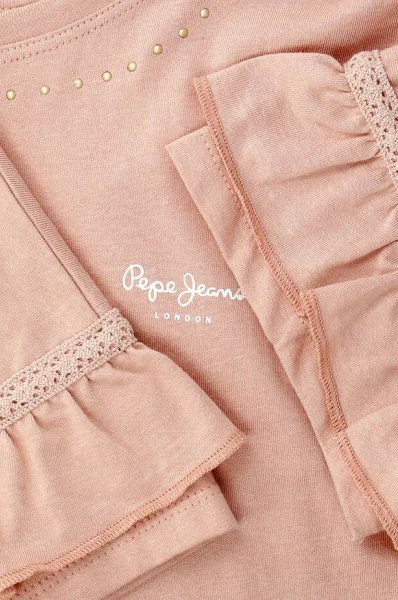 Tričko SHARON | Regular Fit Pepe Jeans London pudrově růžový