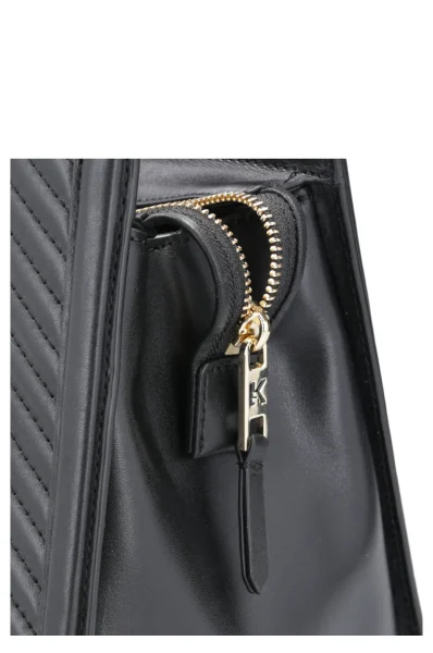 Kůžoná kabelka na rameno Karl Lagerfeld černá