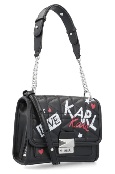 Crossbody kabelka Karl X Kaia Graffiti Mini Hb Karl Lagerfeld černá