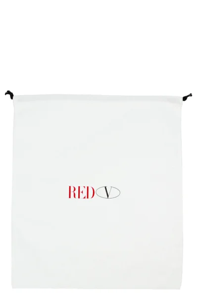 Kůžoná kabelka na rameno Red Valentino černá