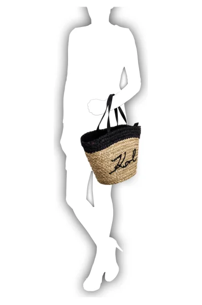 Kabelka shopper Karl Lagerfeld béžová