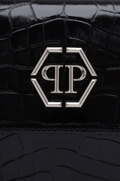 Kůžoná crossbody kabelka Superheroin Philipp Plein černá