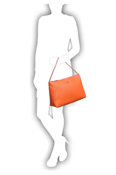 Oboustranná kabelka shopper 2v1 Bobbi Guess oranžový