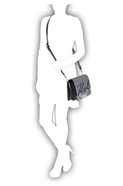 CROSSBODY KABELKA Karl Lagerfeld grafitově šedá