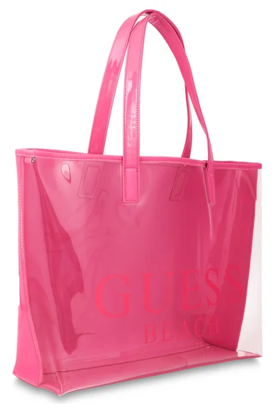 Kabelka shopper + organizér Guess růžová