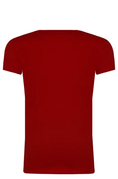 Tričko HANA GLITTER | Regular Fit Pepe Jeans London červený