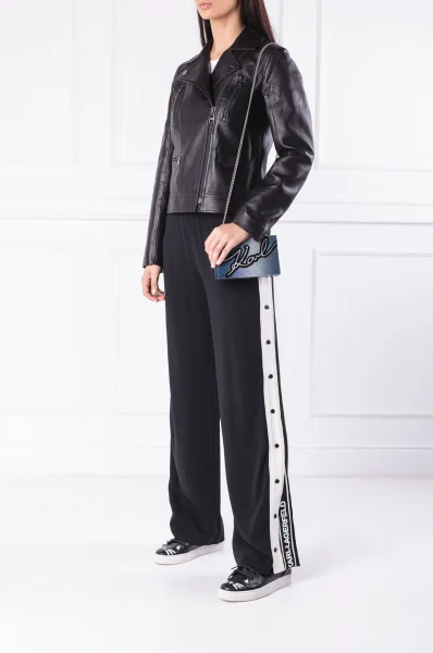 Crossbody kabelka MINIAUDIERE Karl Lagerfeld tmavě modrá