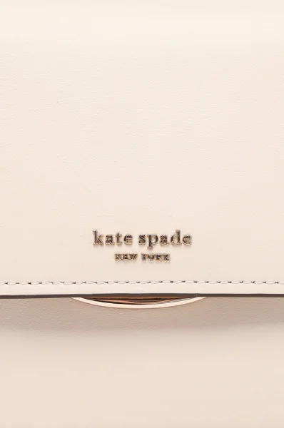 Kůžoná crossbody kabelka Kate Spade krémová