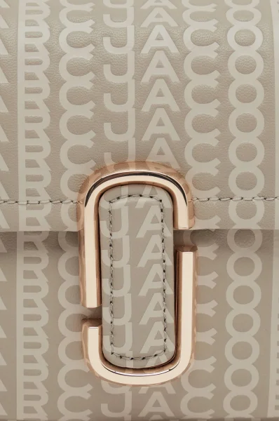 Kůžoná kabelka na rameno THE Monogram J MARC Marc Jacobs béžová