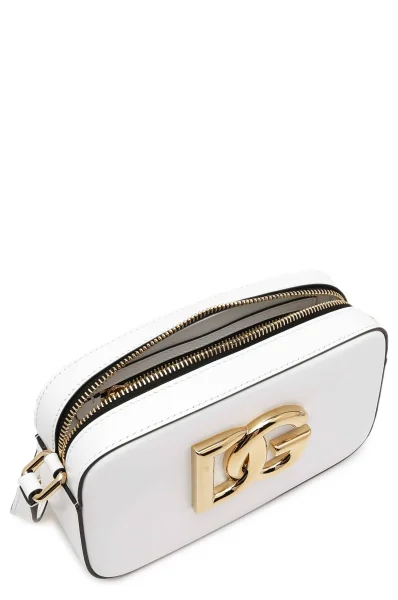 Kůžoná crossbody kabelka 3.5 Dolce & Gabbana bílá
