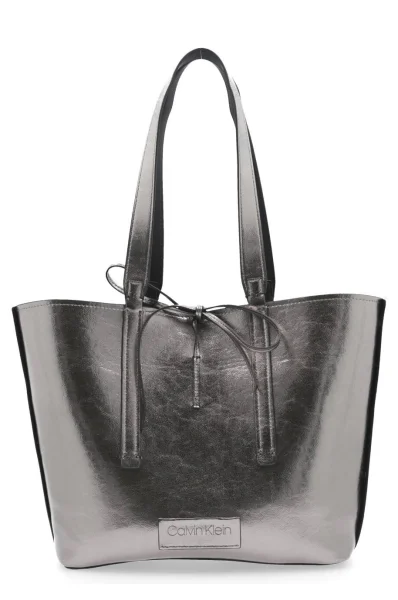 Oboustranná kabelka shopper + organizér inside out large zip Calvin Klein černá