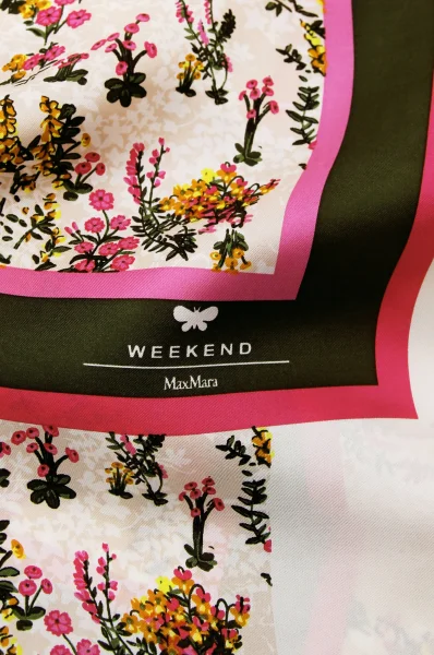 Hedvábná šátek ONESTO Weekend MaxMara bílá