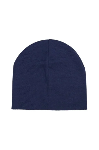 Vlněná čepice Moschino modrá