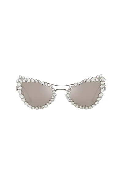 Sluneční brýle METAL Swarovski stříbrný
