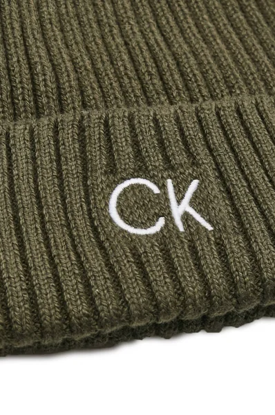 Čepice | s příměsí kašmíru Calvin Klein zelený