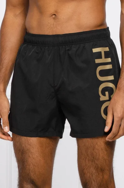 Koupací šortky ABAS | Regular Fit HUGO černá