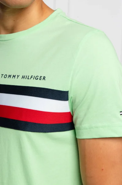 Tričko | Regular Fit Tommy Hilfiger mátově zelený
