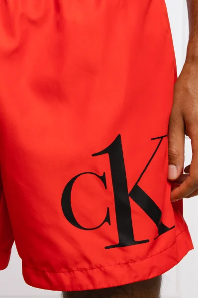 Koupací šortky | Regular Fit Calvin Klein Swimwear červený