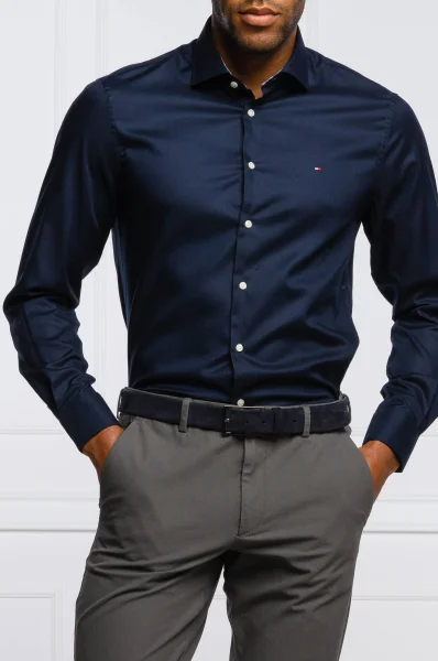 Košile | Slim Fit Tommy Tailored tmavě modrá