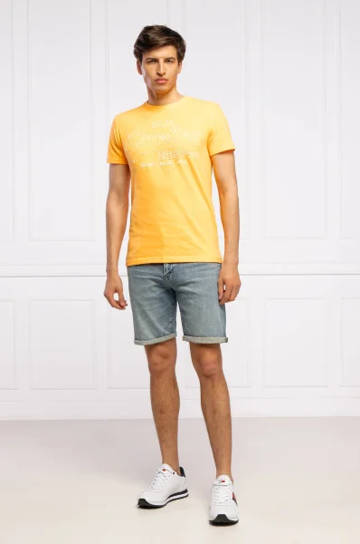 Tričko OUTLINE POP | Regular Fit Superdry oranžový