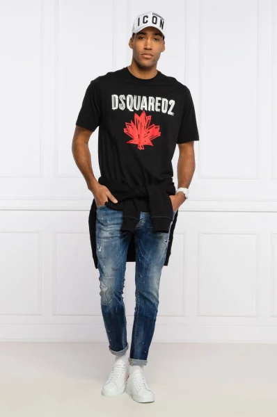 Tričko | Oversize fit Dsquared2 černá