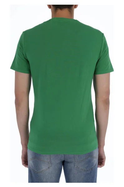 Tričko LOGO ORIGINAL | Slim Fit GUESS zelený