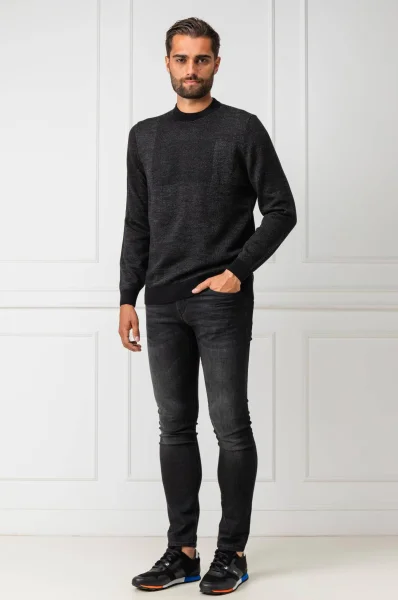Vlněný svetr Bilivio | Regular Fit BOSS BLACK černá
