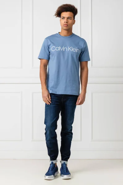 Tričko FRONT LOGO T | Regular Fit Calvin Klein světlo modrá