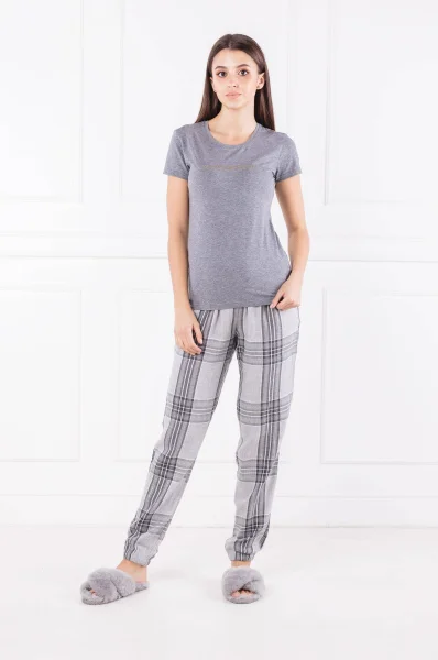 Kalhoty k pyžamu | Regular Fit Emporio Armani šedý