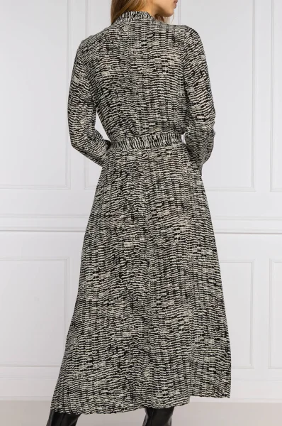 Šaty C_Delkas |s příměsí hedvábí BOSS BLACK šedý