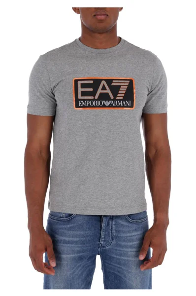 Tričko | Regular Fit EA7 popelavě šedý