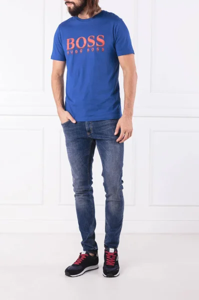 Tričko TLax 1 | Regular Fit BOSS ORANGE modrá